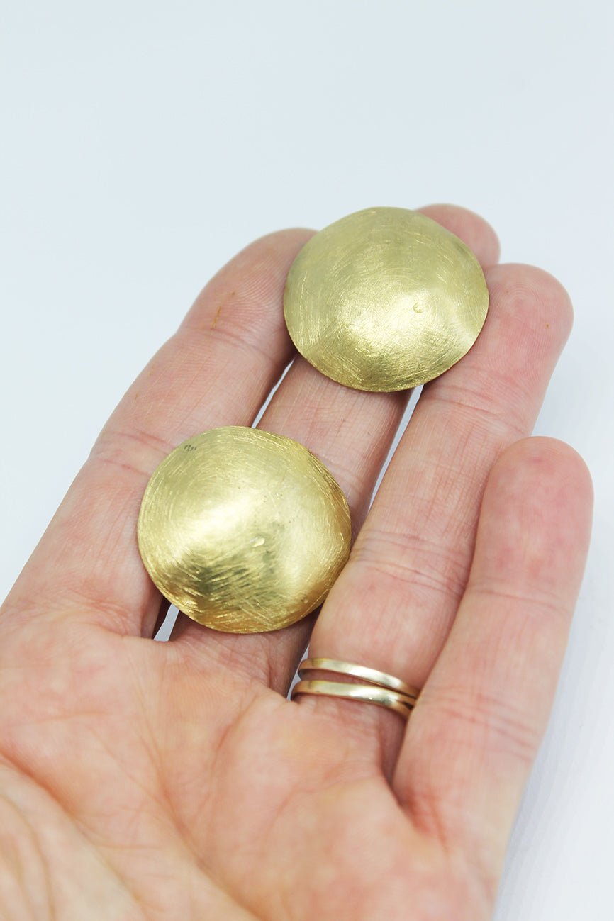Big Round earrings / Plain
