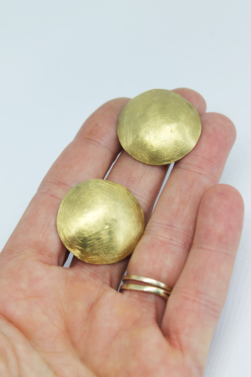 Big Round earrings / Plain