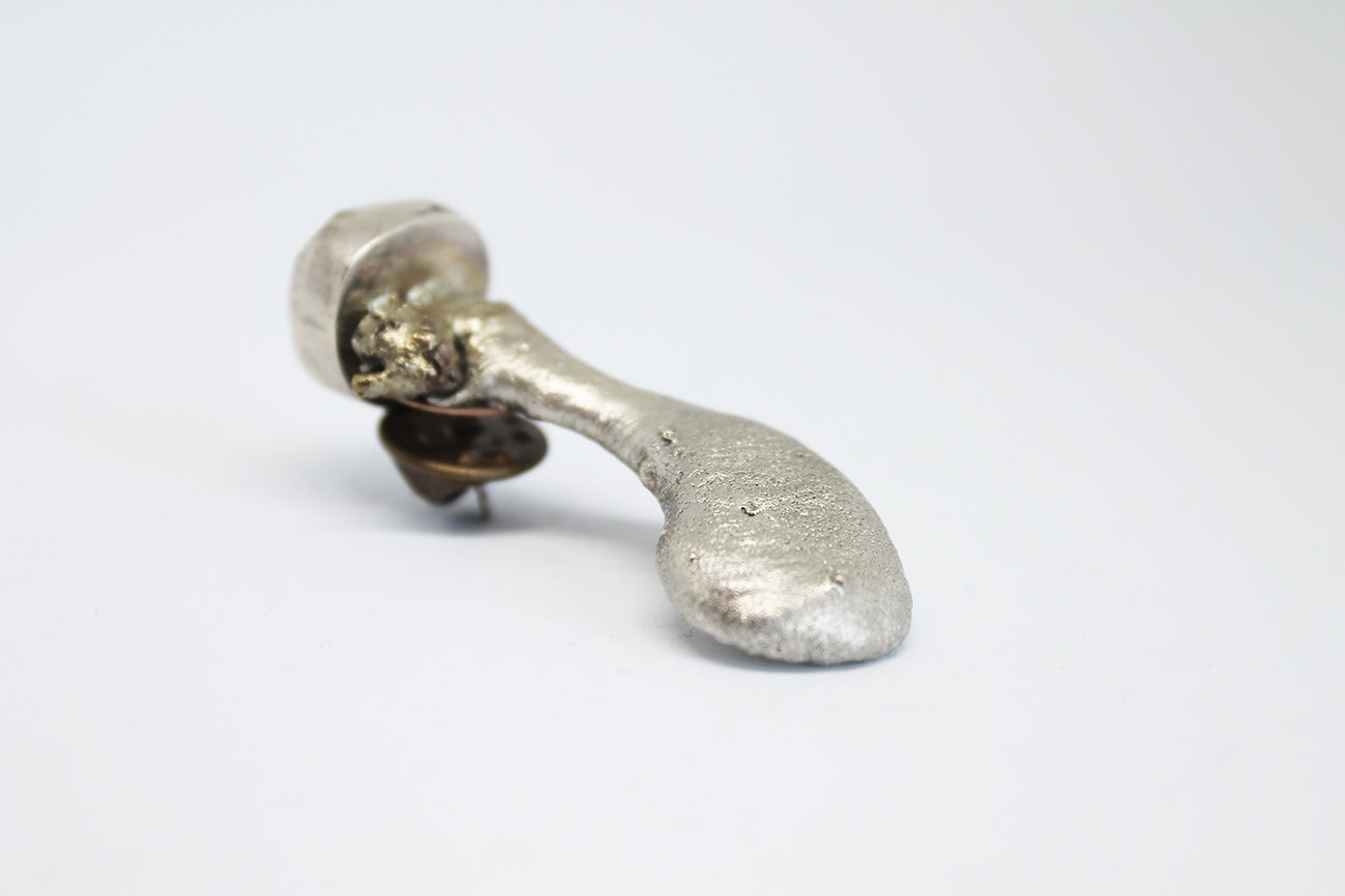 "Surprised" Mixed Metal BRooch