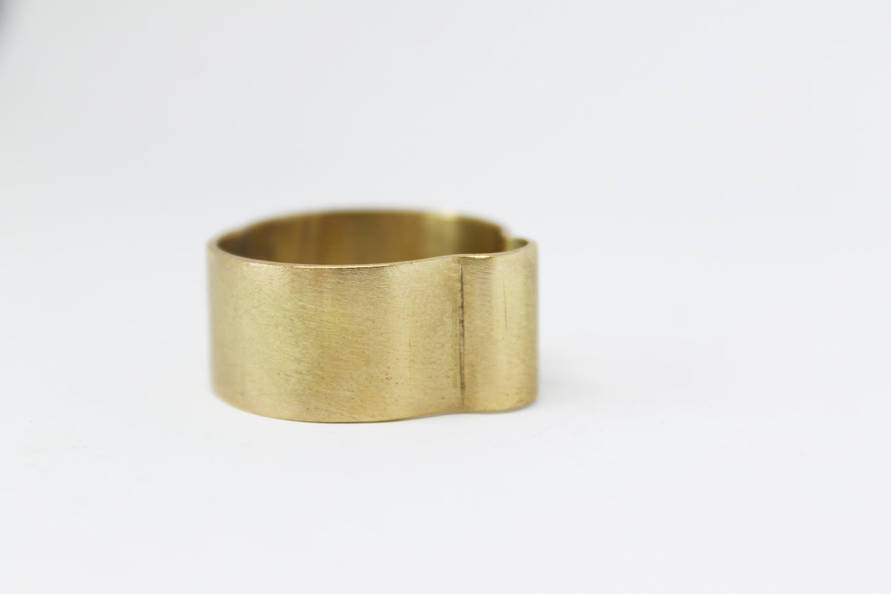 Unique brass unisex big rings / 3 Cats