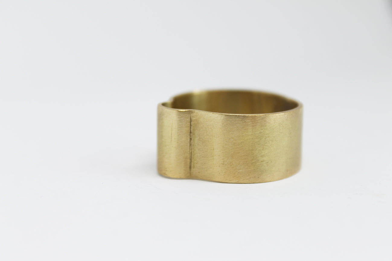 Unique brass unisex big rings / 3 Cats