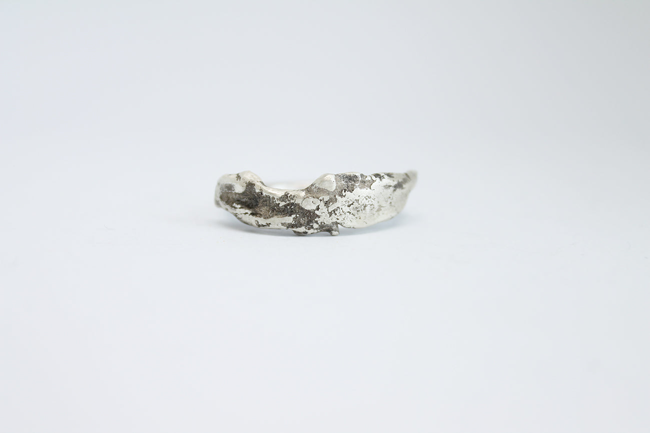 Unique silver statement ring