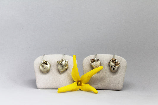 Charming mixed metal drop earrings / ŠFRLJIĆI