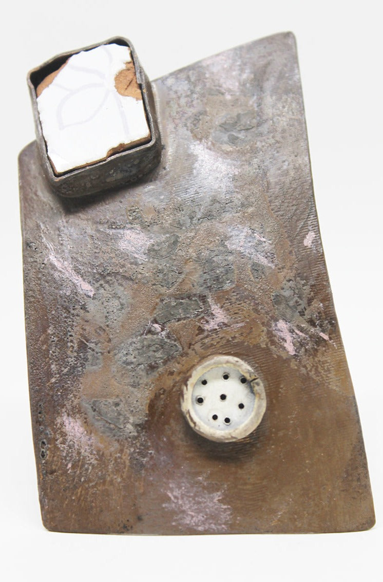 Mixed Metal Unique handmade Brooch