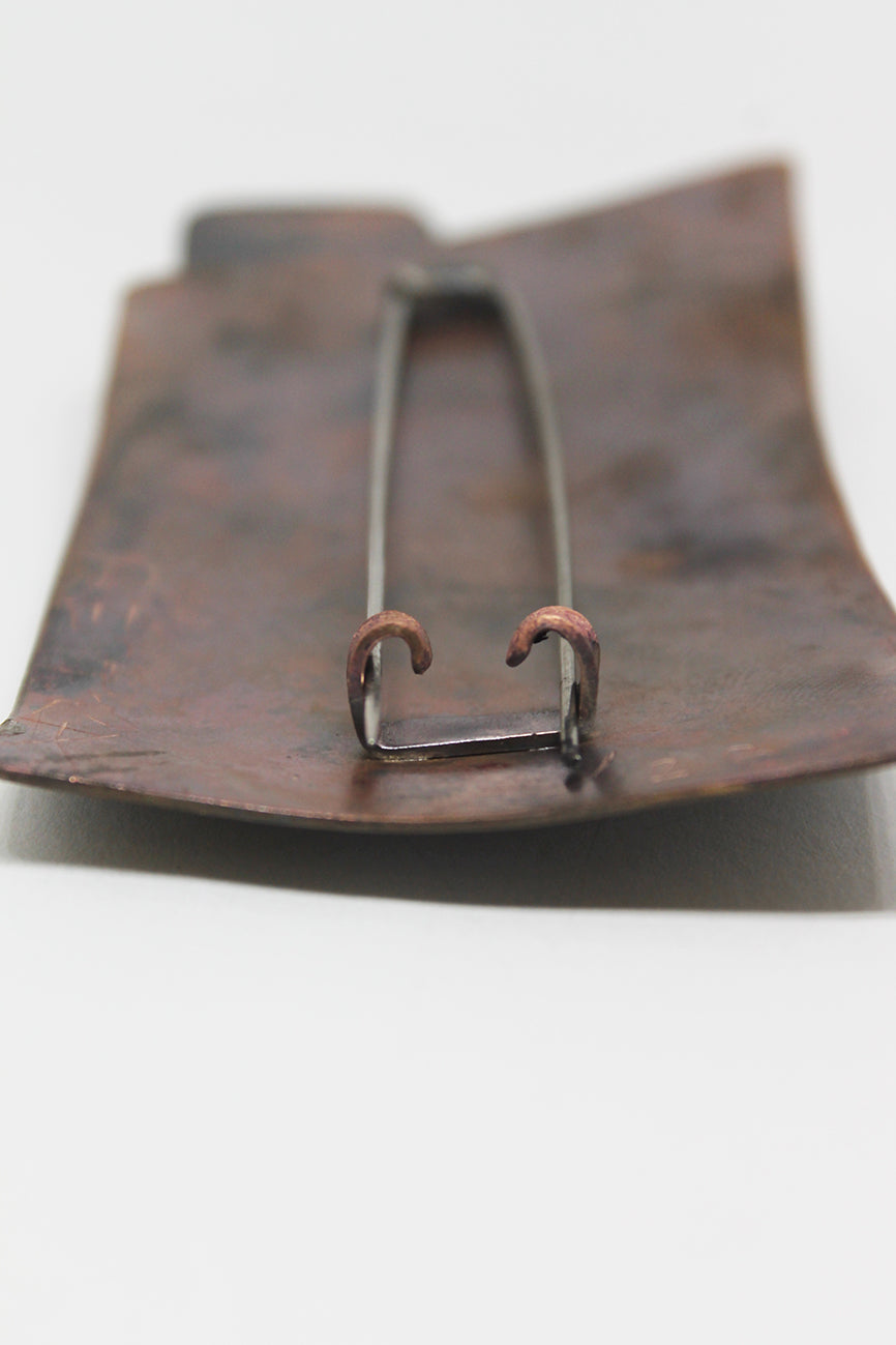 Mixed Metal Unique handmade Brooch