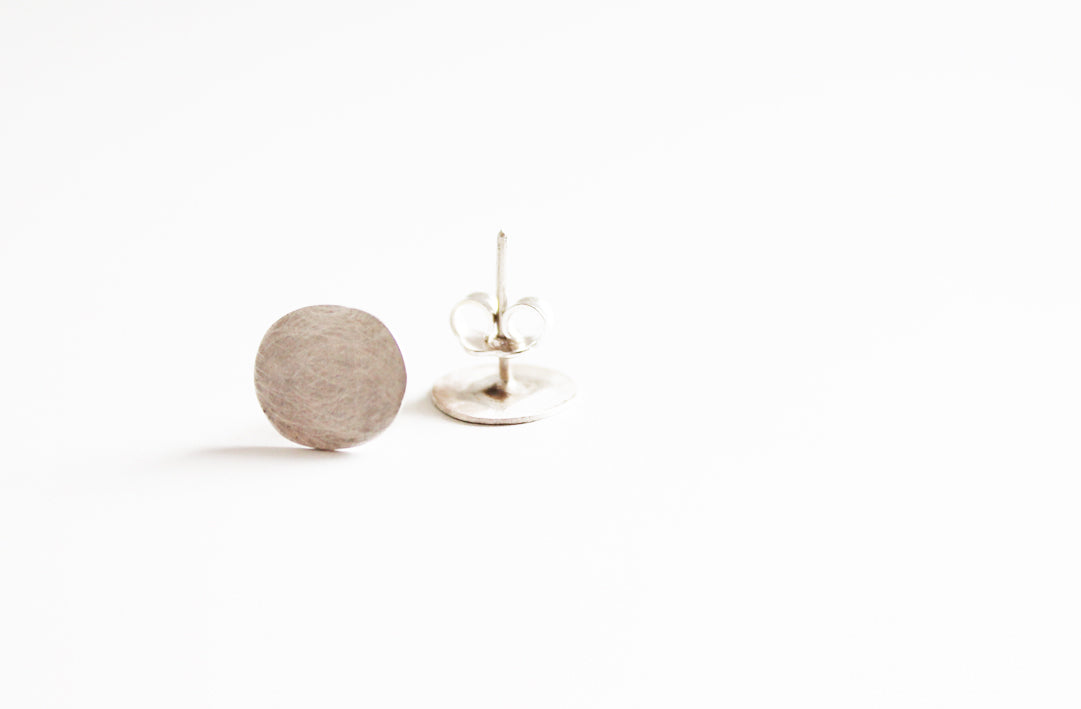 Everyday Silver ❍ earrings // black, matte or sprayed silver