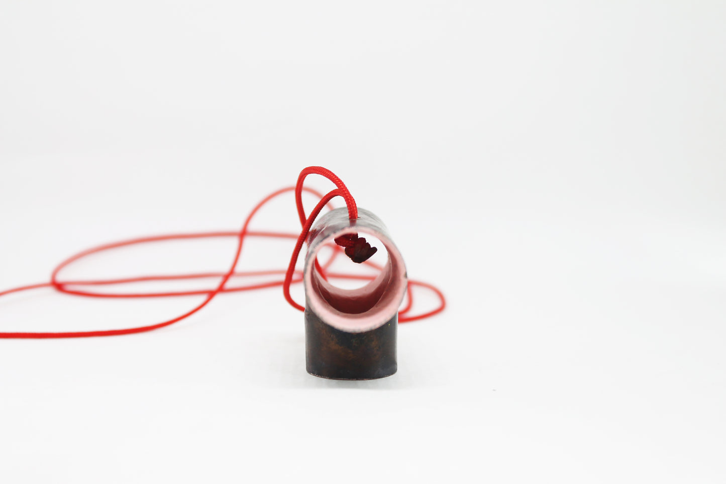Industrial Copper Pink pendant