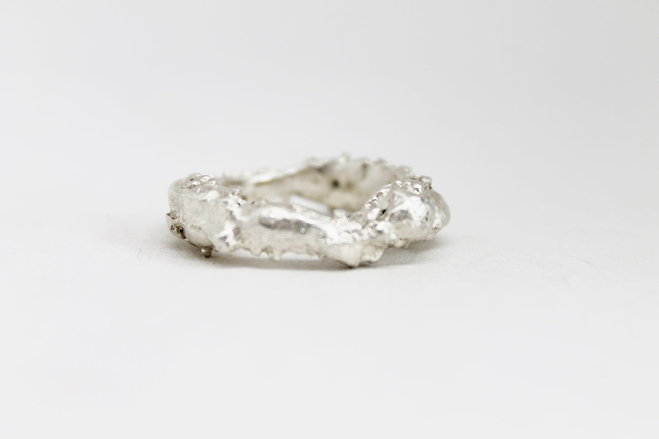 Silver cast Ring