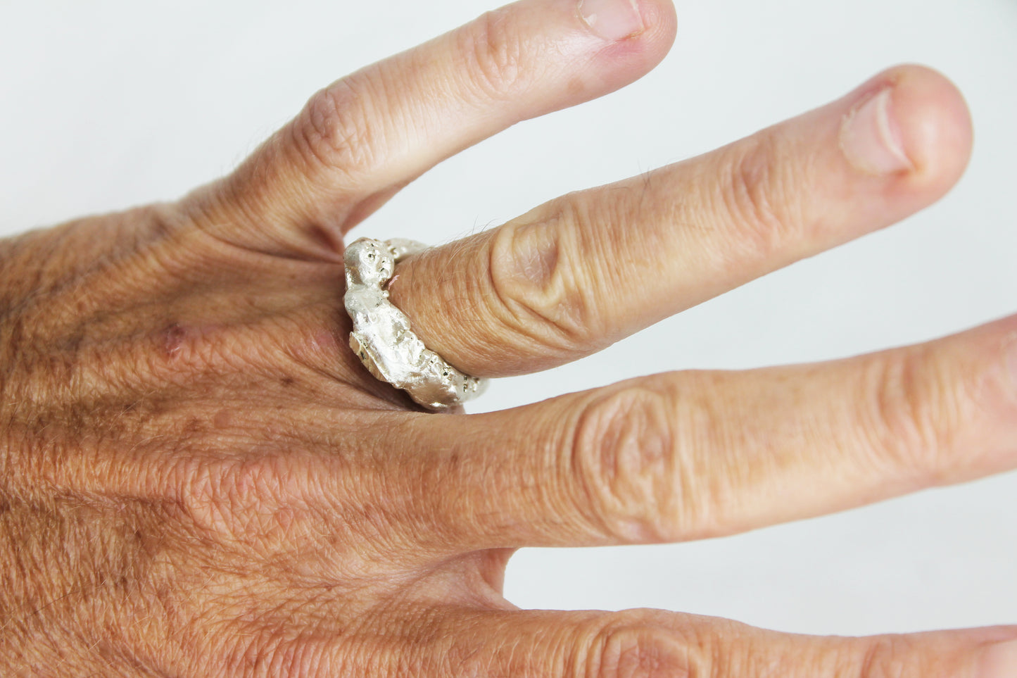 Silver cast Ring
