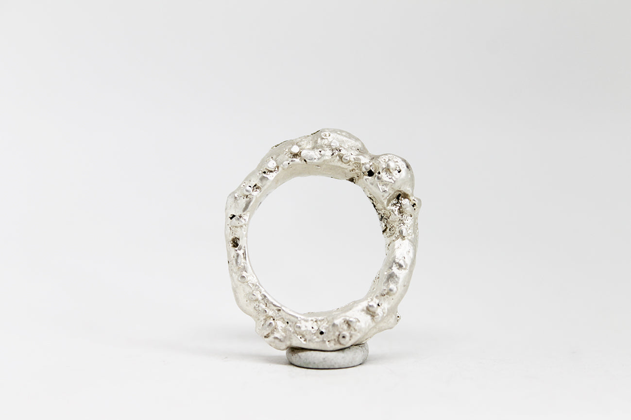 Silver cast Ring