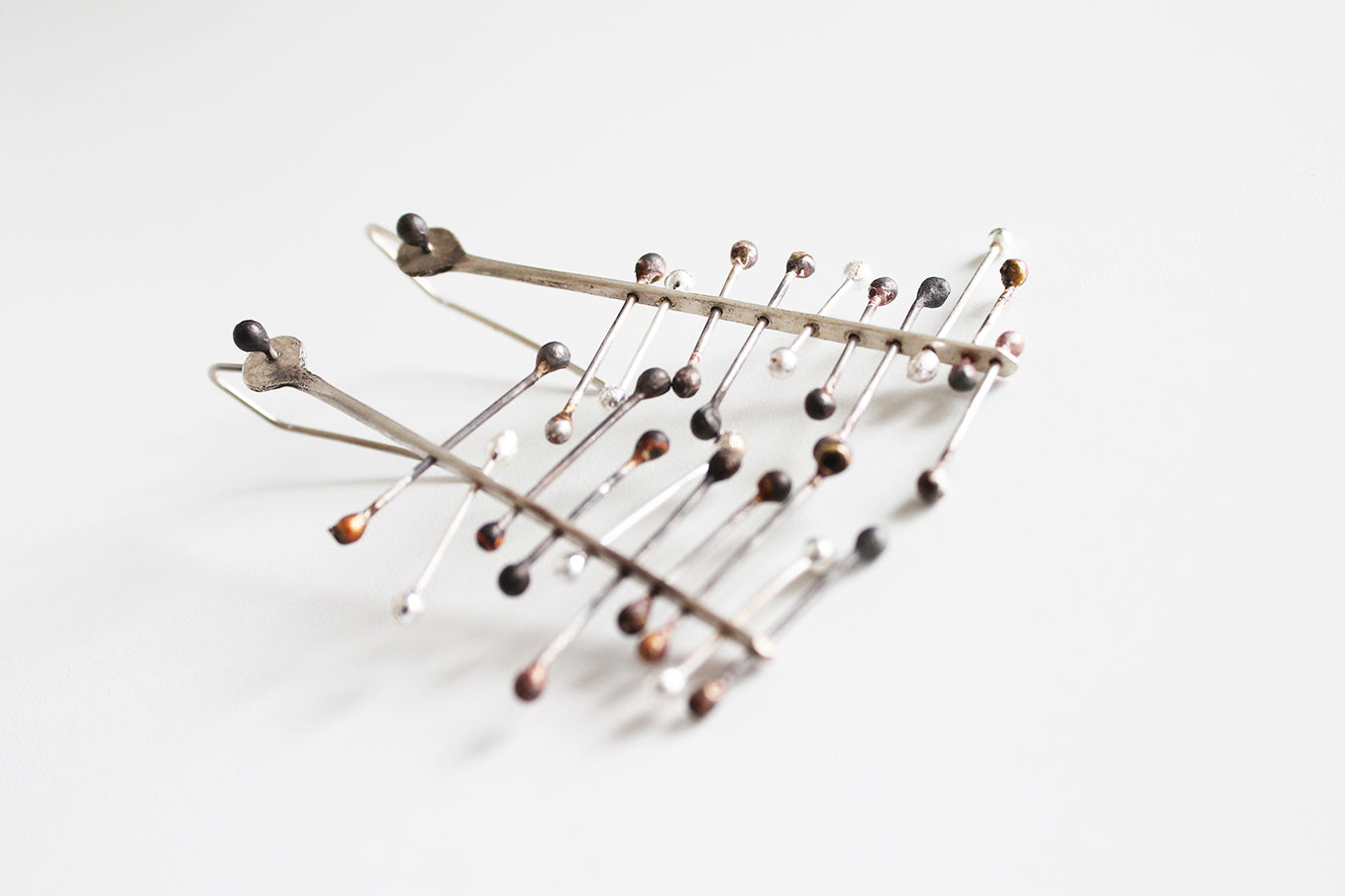 Big Silver dangle Earrings / silver variations