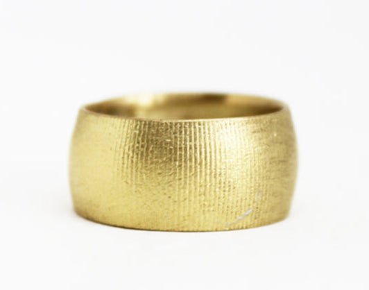 Minimal textured unisex rings / 3 sizes