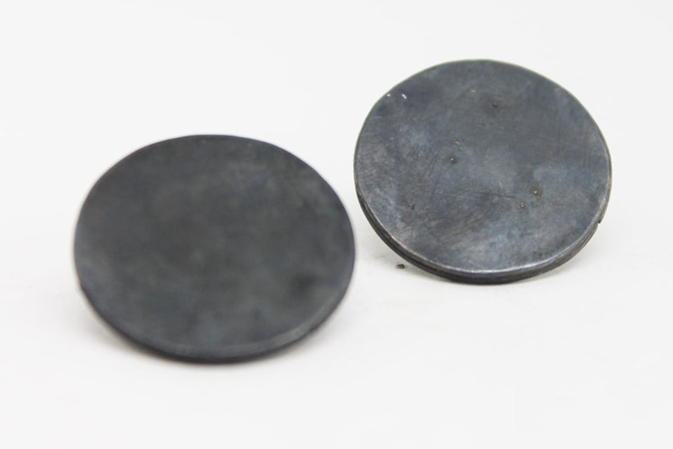 Bold Silver Statement studs / black, white or sprayed variation