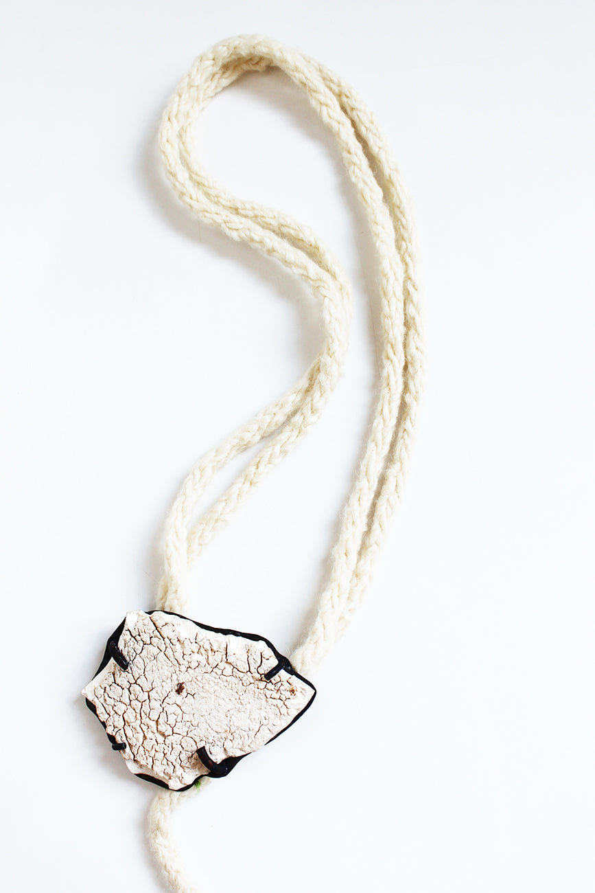 Mixed Media Necklace / Sculptural Open Necklace