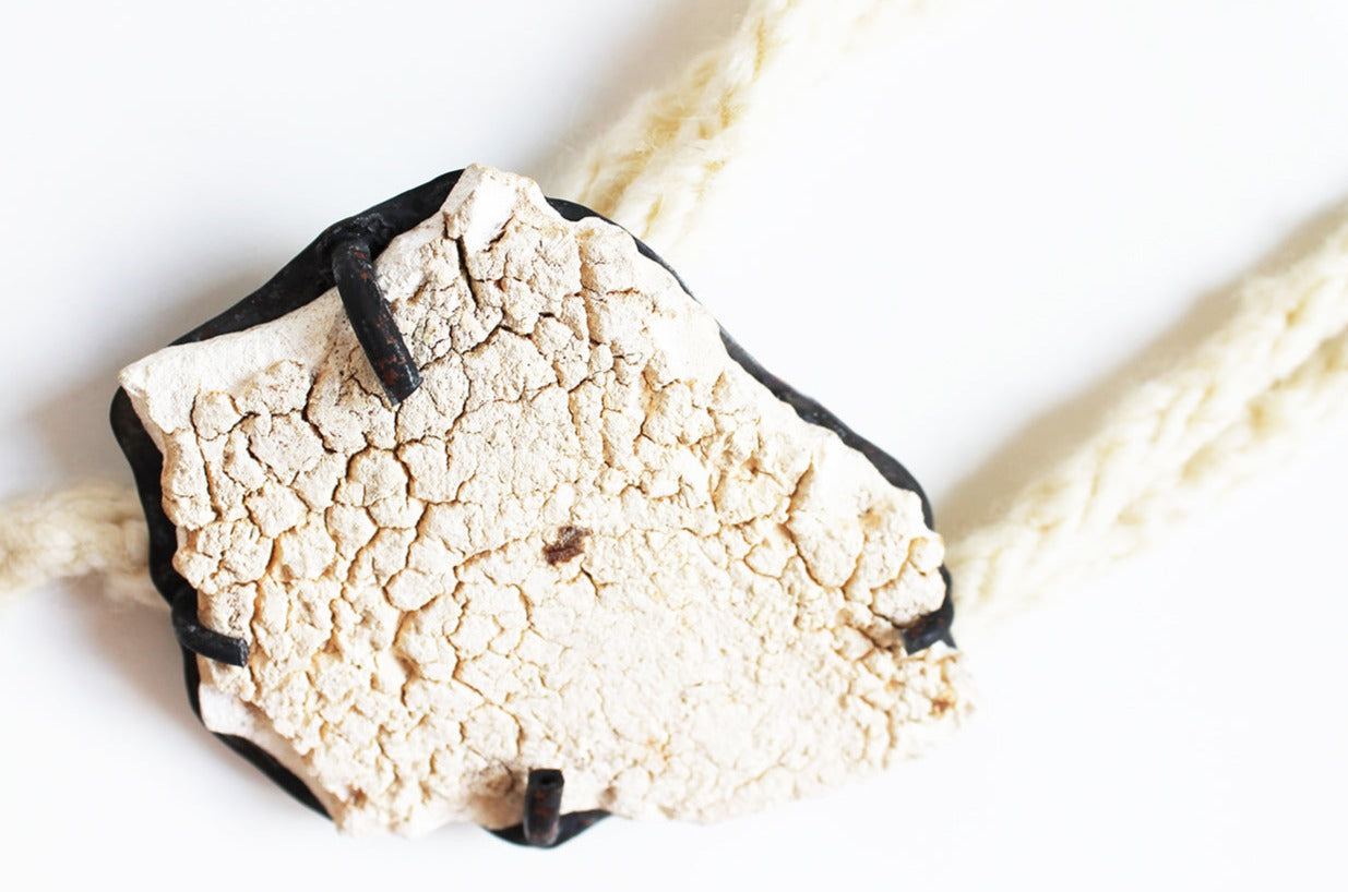 Mixed Media Necklace / Sculptural Open Necklace