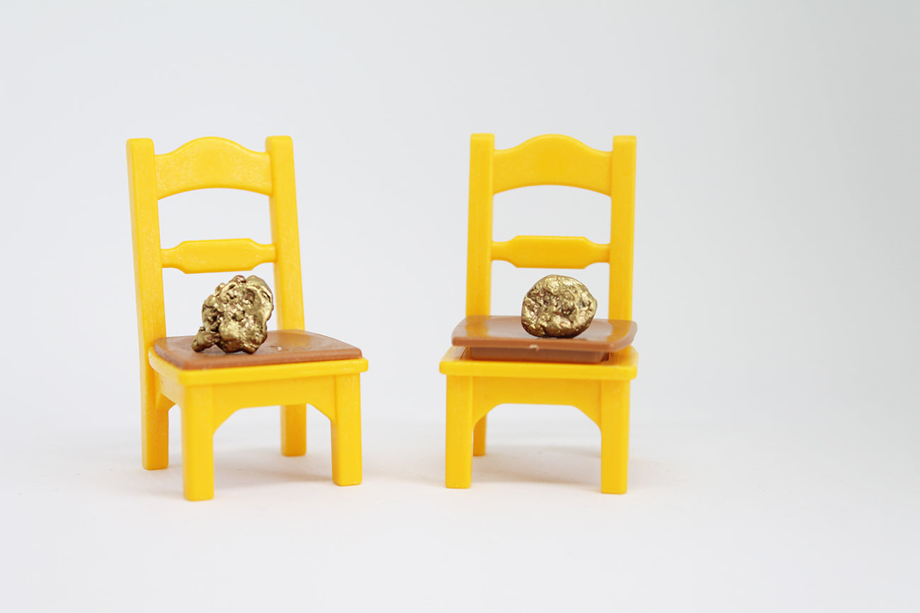 Mixed metal mismatched earrings