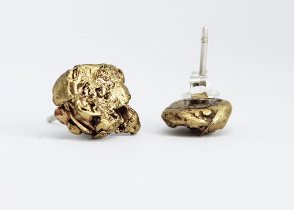 Mixed metal mismatched earrings