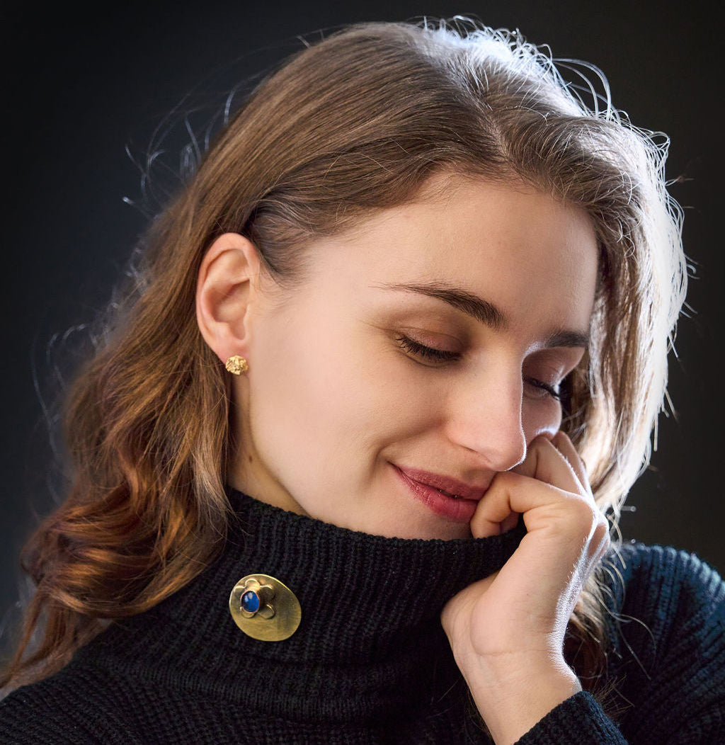 Mixed metal mismatched earrings