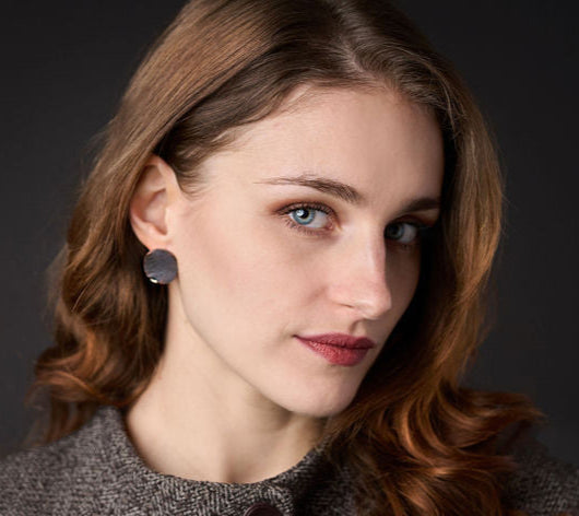 Mixed Metal Art Earrings