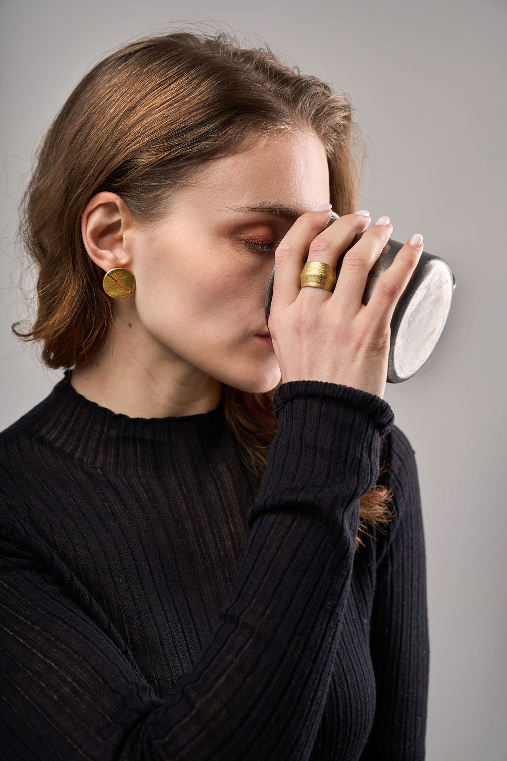 Textured Special Brass Ring