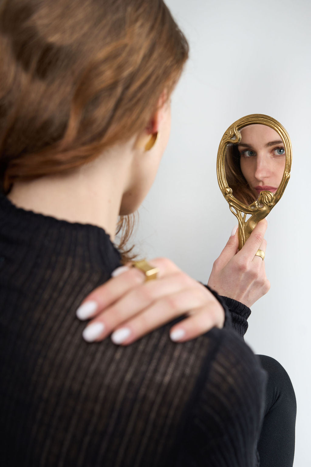 Minimal textured unisex rings / 3 sizes