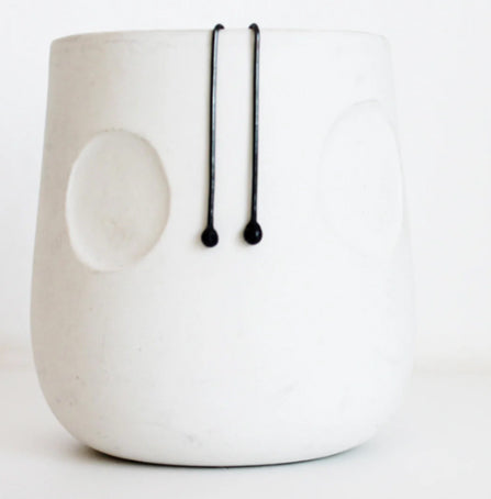 black silver minimal earrings! Choose your colour ❤