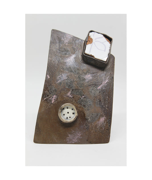 Mixed Metal Unique handmade Brooch