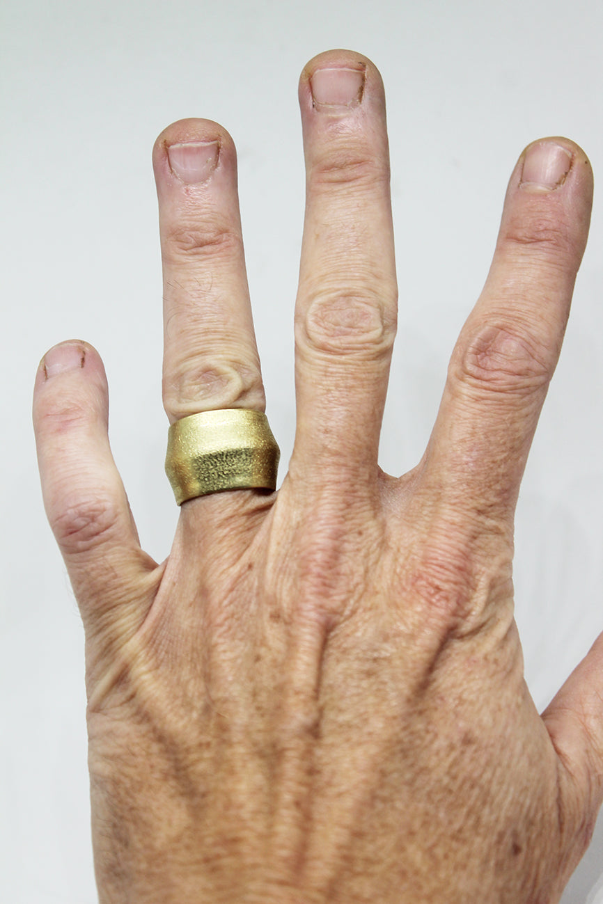 Textured Special Brass Ring