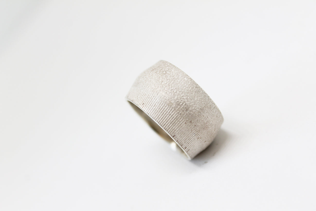 Unique Silver Textured Ring vol. 1