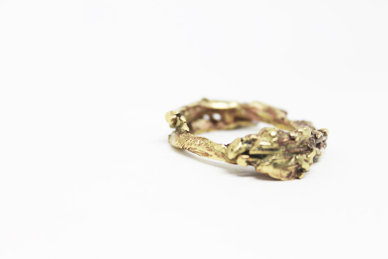Textured brass Ring / ConFusion vol.11