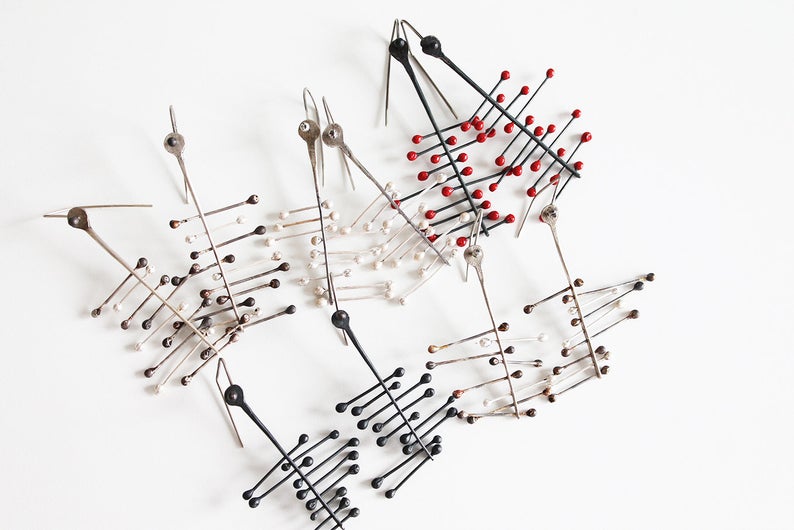 Big Silver dangle Earrings / silver variations