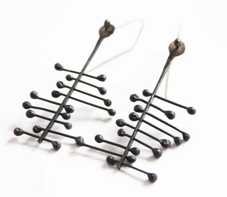 Big Silver dangle Earrings / silver variations