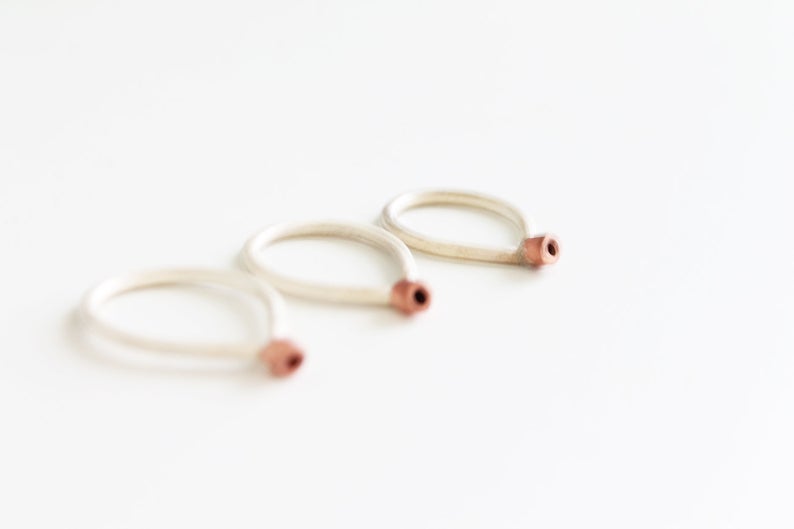 Minimal mixed metal ring // mono or stackable rings