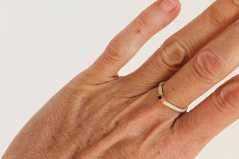 Minimal mixed metal ring // mono or stackable rings