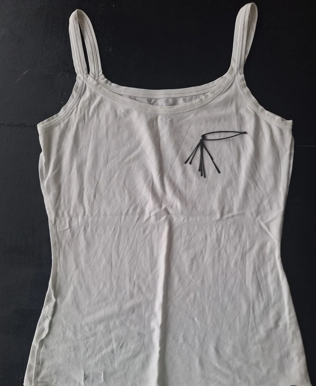 Bold modular silver brooch pin / Black or white