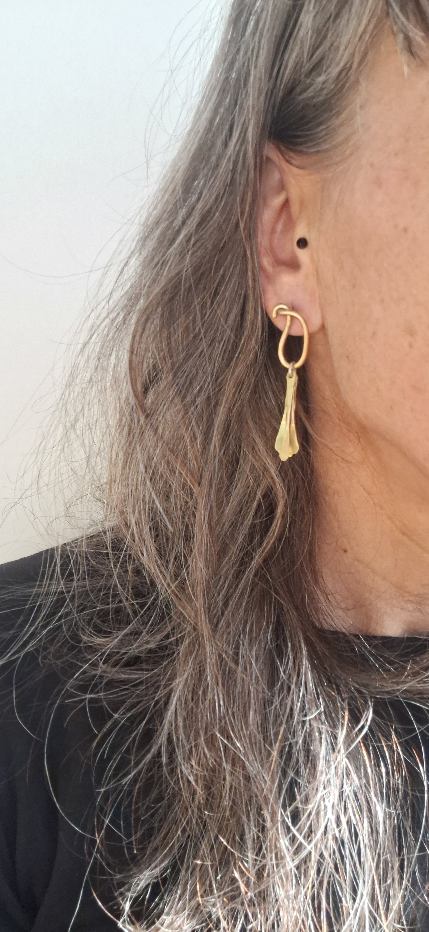 Mismatched mixed metal bold earrings - Zapetljanac vol.1