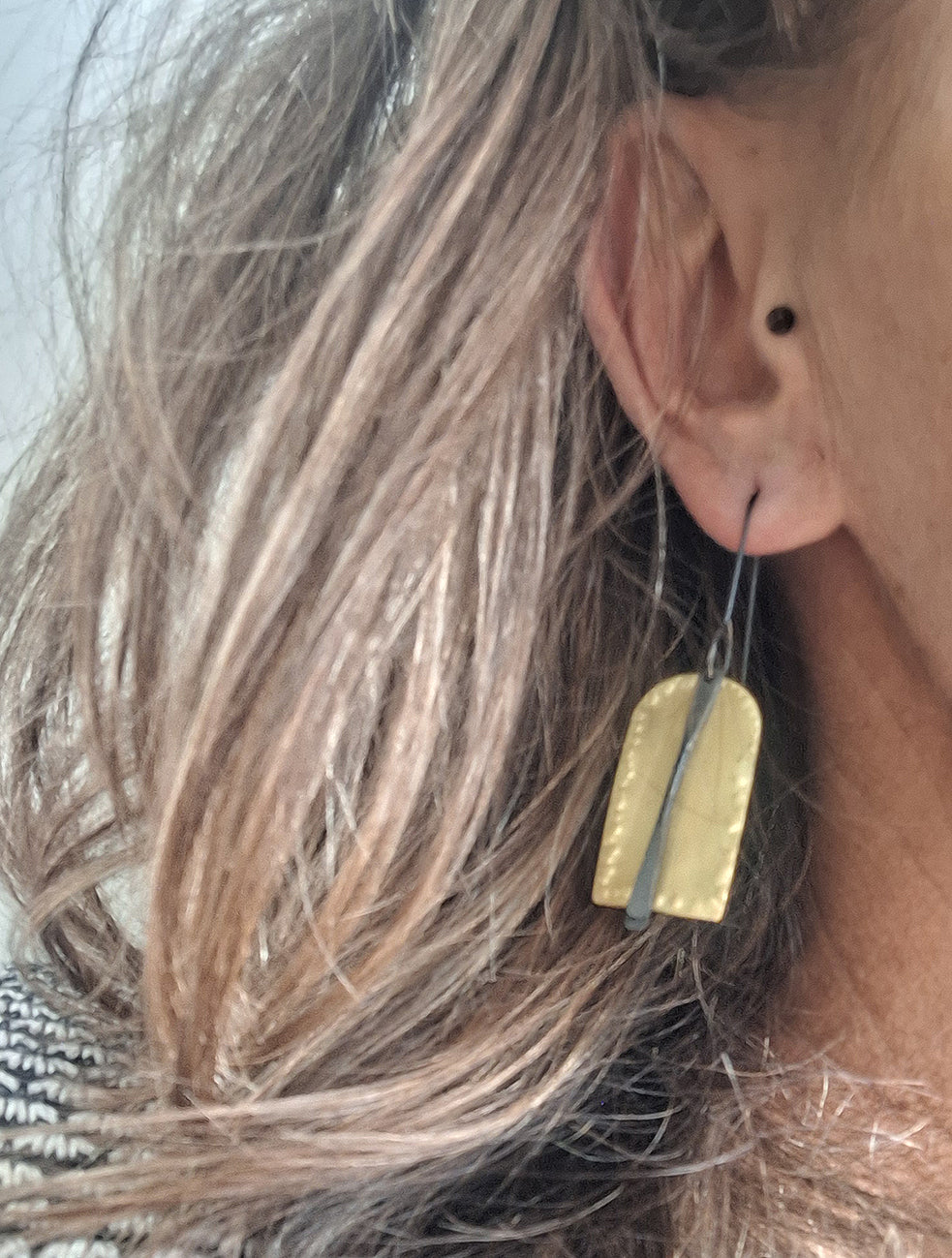 Unique Mixed metal earrings / Morocco collection