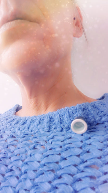 Small copper unisex unique brooch