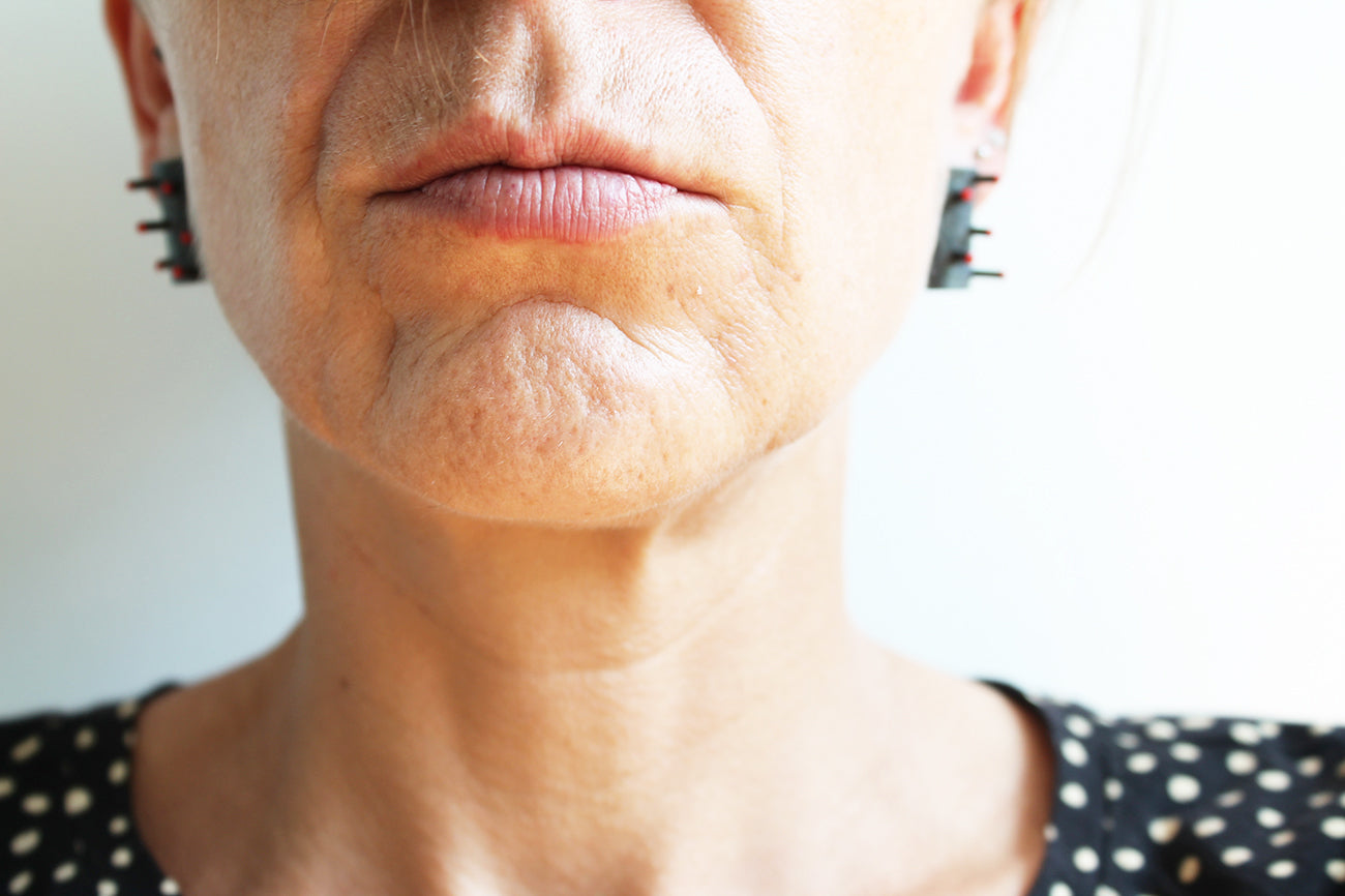 Unique statement silver spike earrings / StrawBerryBerry collection