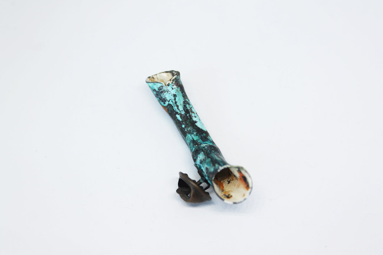Green Tube small brooch