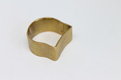Unique brass unisex big rings / 3 Cats