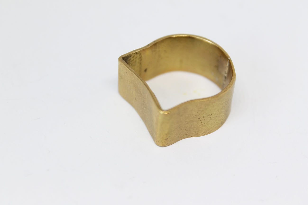 Unique brass unisex big rings / 3 Cats