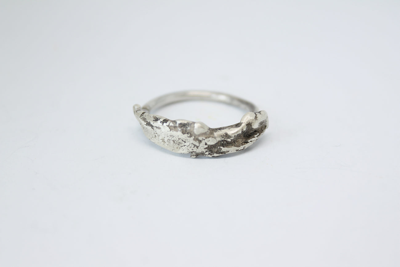 Unique silver statement ring