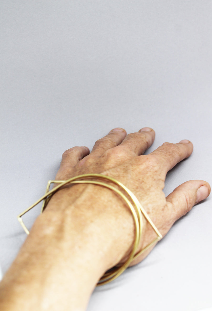 Minimal unisex bangle / brass