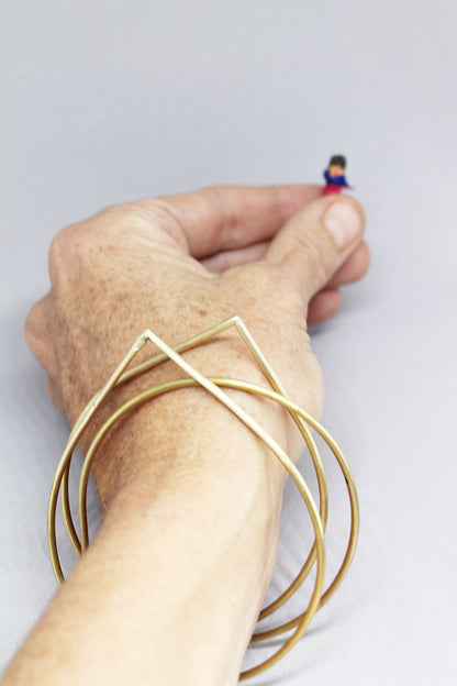 Minimal unisex bangle / brass