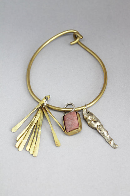 Mixed metal unique bracelets / Zveckalice
