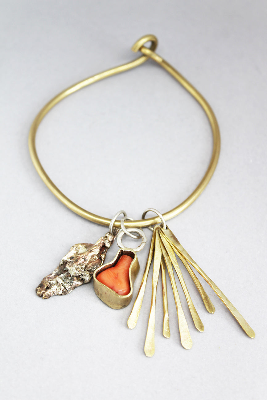 Mixed metal unique bracelets / Zveckalice