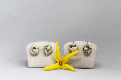 Charming mixed metal drop earrings / ŠFRLJIĆI