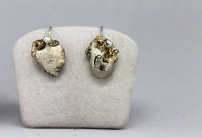 Charming mixed metal drop earrings / ŠFRLJIĆI