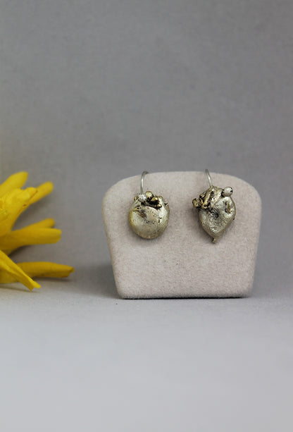 Charming mixed metal drop earrings / ŠFRLJIĆI